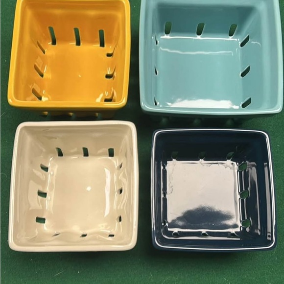 Other - Set of Colorful Ceramic Square Baskets
